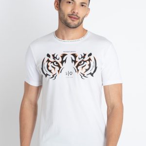 Mens Printed Round Neck T-Shirt