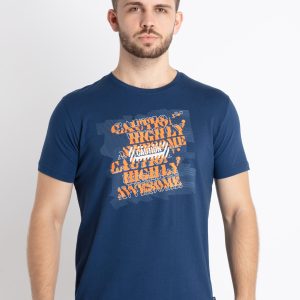 Mens Printed Round Neck T-Shirt