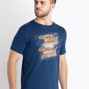 Mens Printed Round Neck T-Shirt