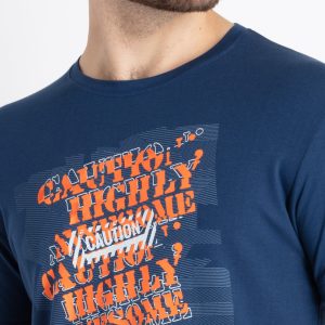 Mens Printed Round Neck T-Shirt