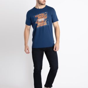 Mens Printed Round Neck T-Shirt