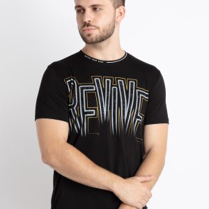 Mens Printed Round Neck T-Shirt