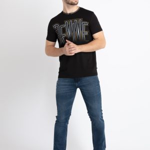 Mens Printed Round Neck T-Shirt