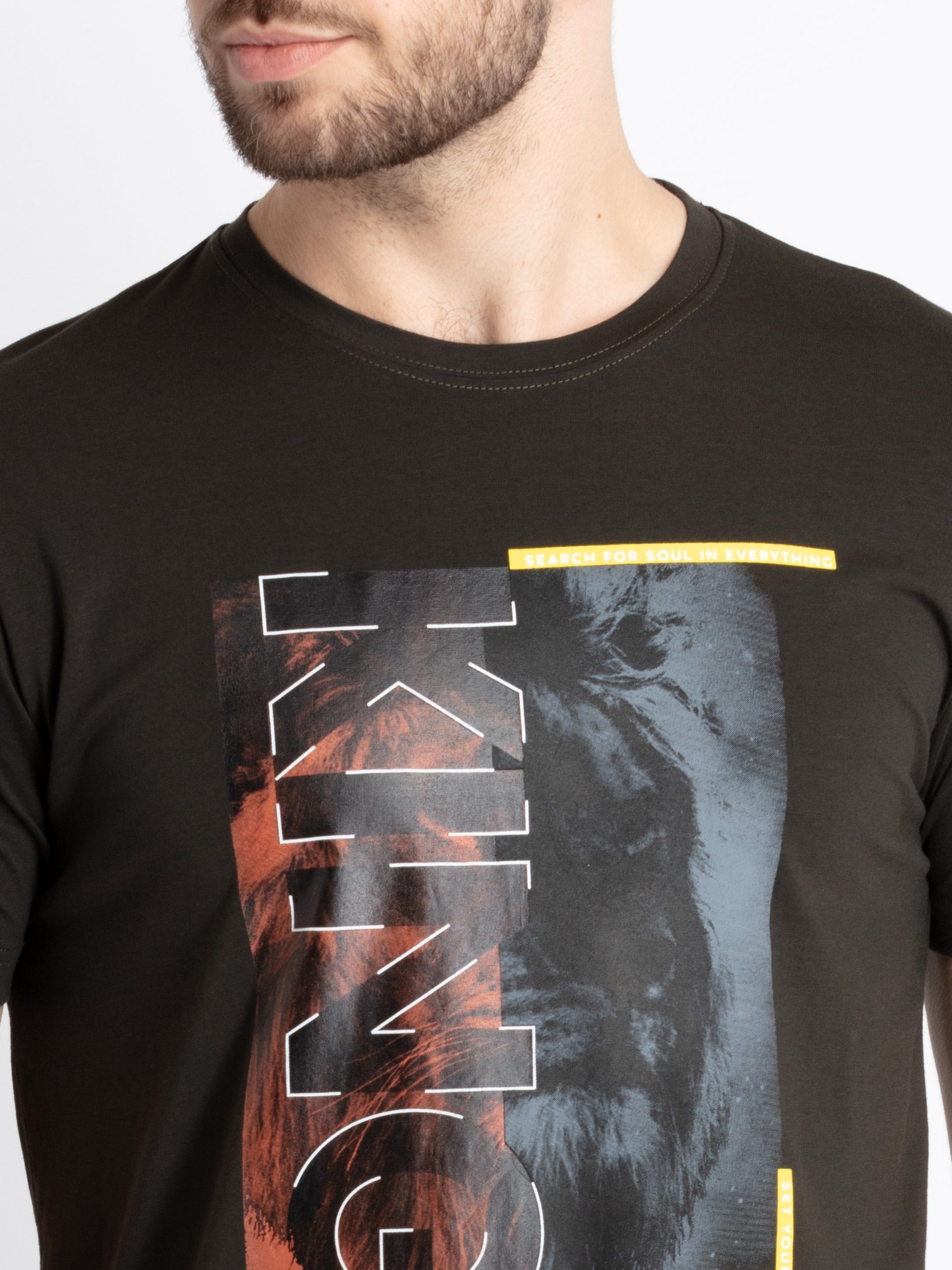Status Quo Mens Printed Round Neck T-Shirt