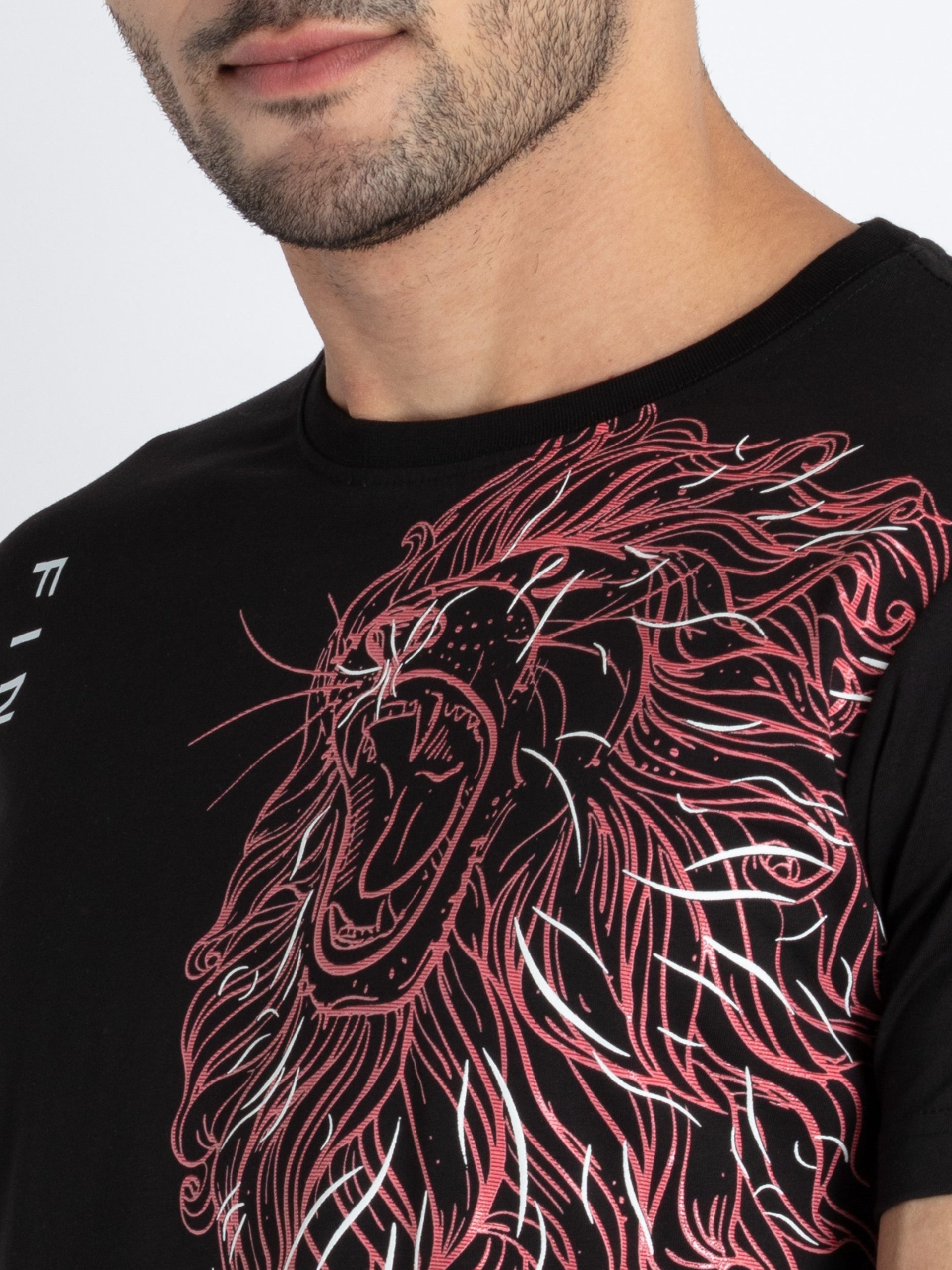 Mens Printed Round Neck T-Shirt