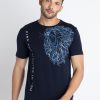 Mens Printed Round Neck T-Shirt