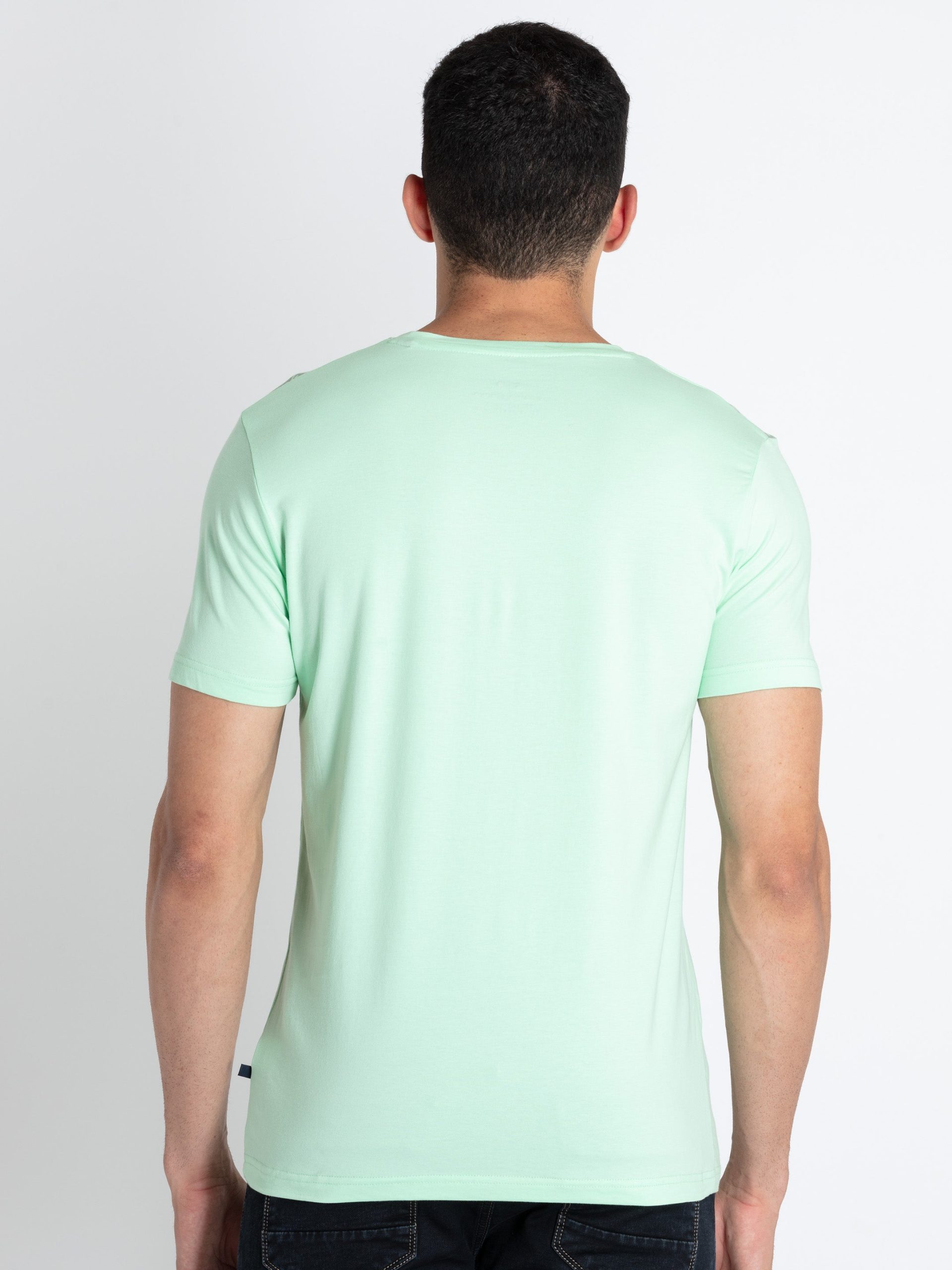 Mens Printed Round Neck T-Shirt