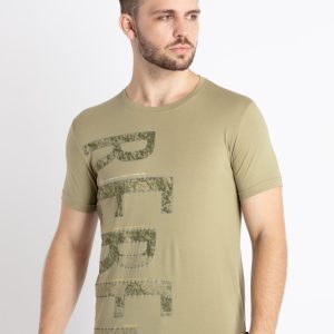 Mens Printed Round Neck T-Shirt