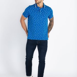 Status Quo Mens All Over Printed Polo T-Shirt