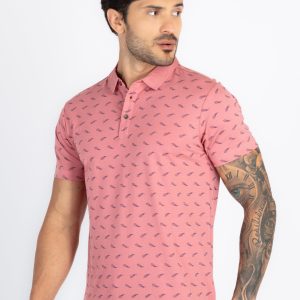Mens All Over Printed Polo T-Shirt