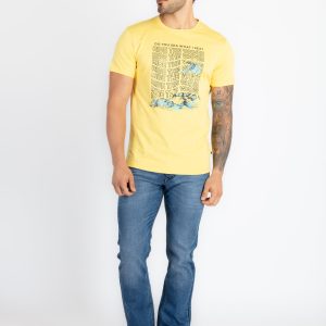 Mens Printed Round Neck T-Shirt