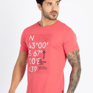 Mens Printed Round Neck T-Shirt