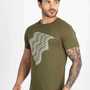 Status Quo Men'S Typography Printed Round Neck Half Sleeves Regular Fit Tshirt