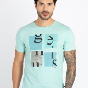 Mens Printed Round Neck T-Shirt