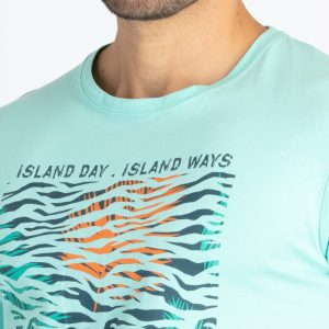 Mens Printed Round Neck T-Shirt