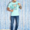 Mens Printed Round Neck T-Shirt