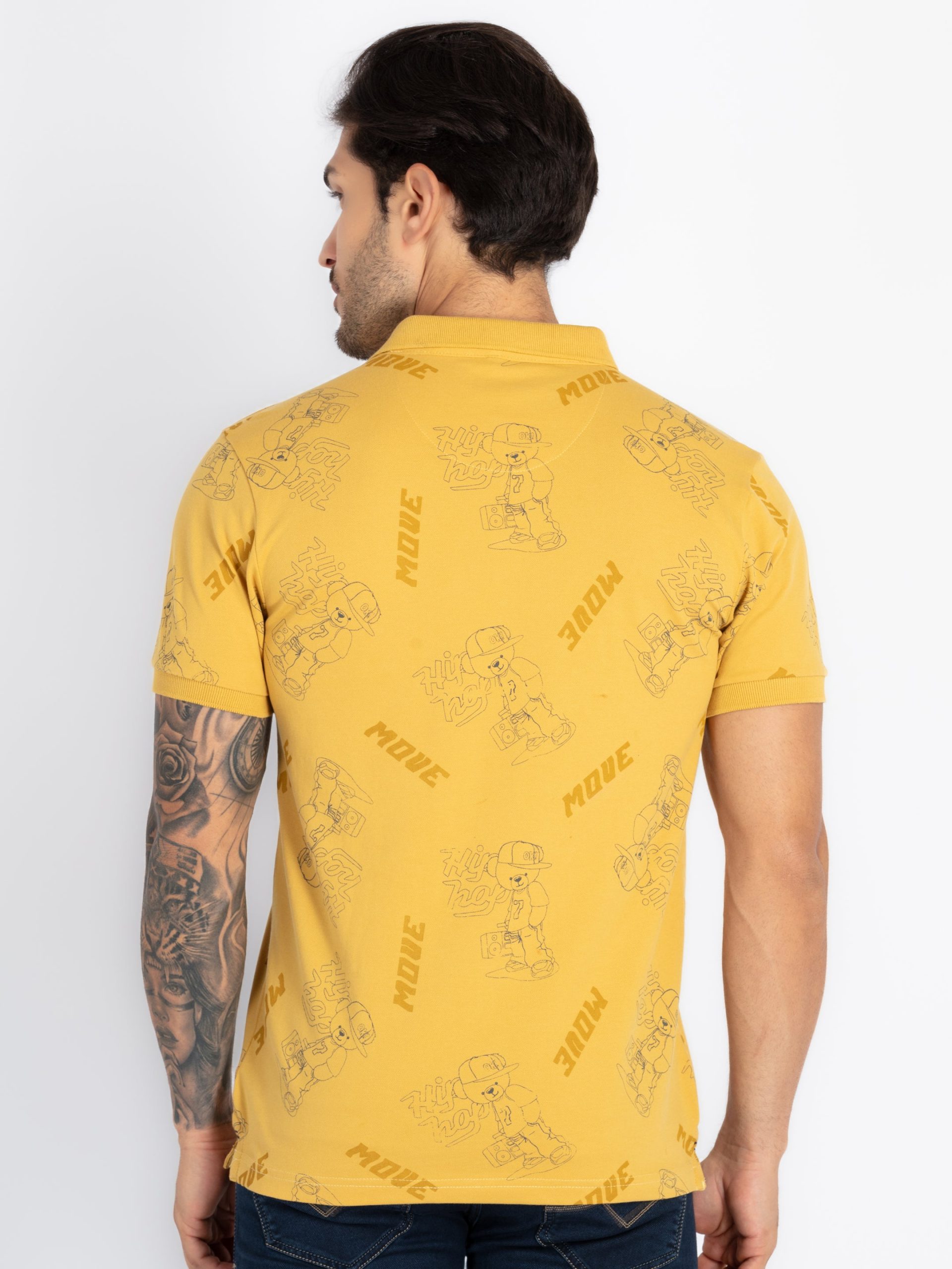 Status Quo Mens All Over Printed Polo T-Shirt