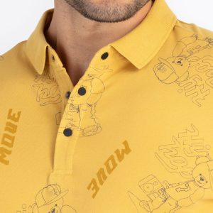 Status Quo Mens All Over Printed Polo T-Shirt
