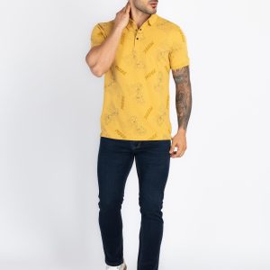 Status Quo Mens All Over Printed Polo T-Shirt