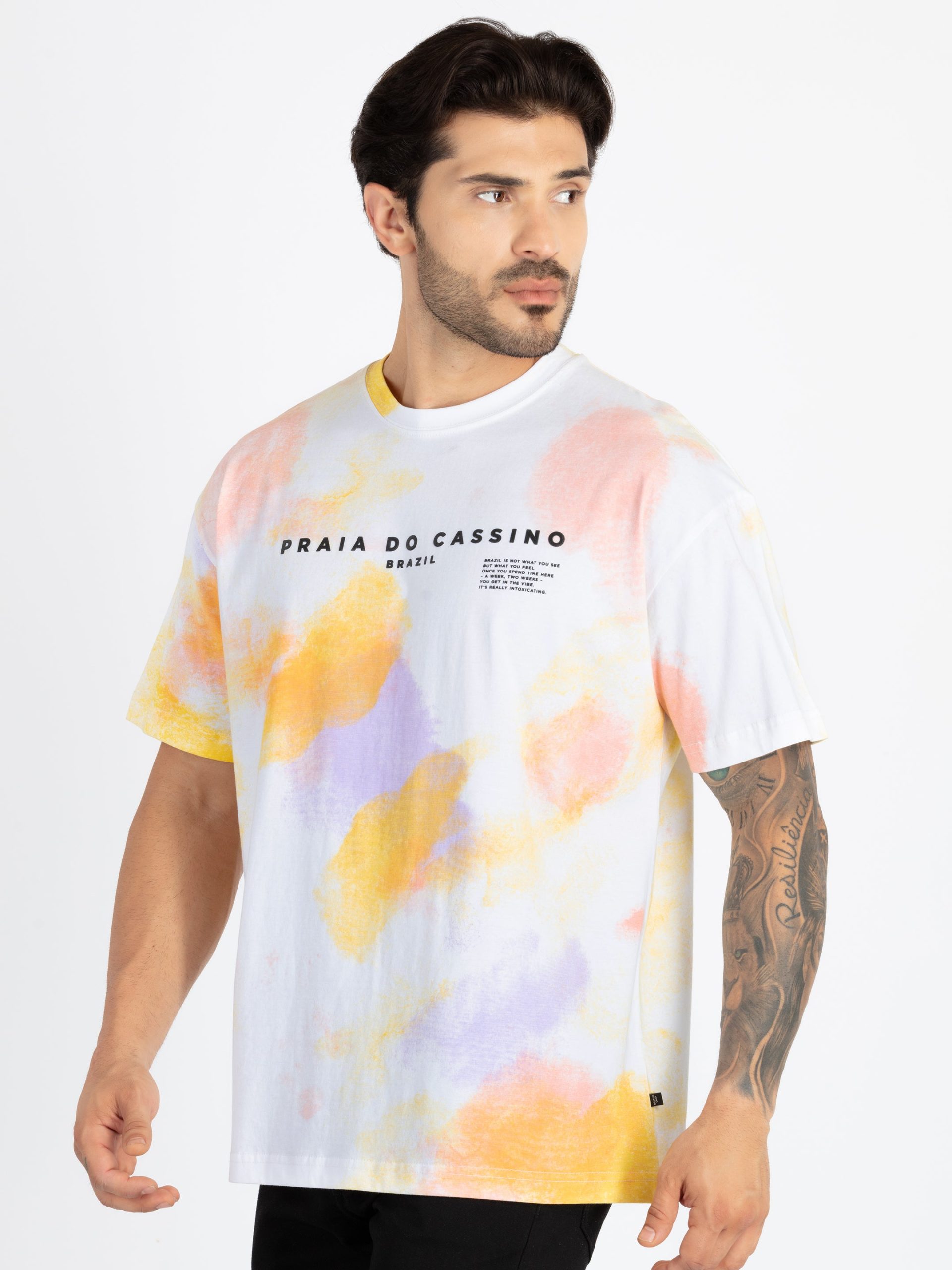 Status Quo Mens All Over Printed Oversized T-Shirt