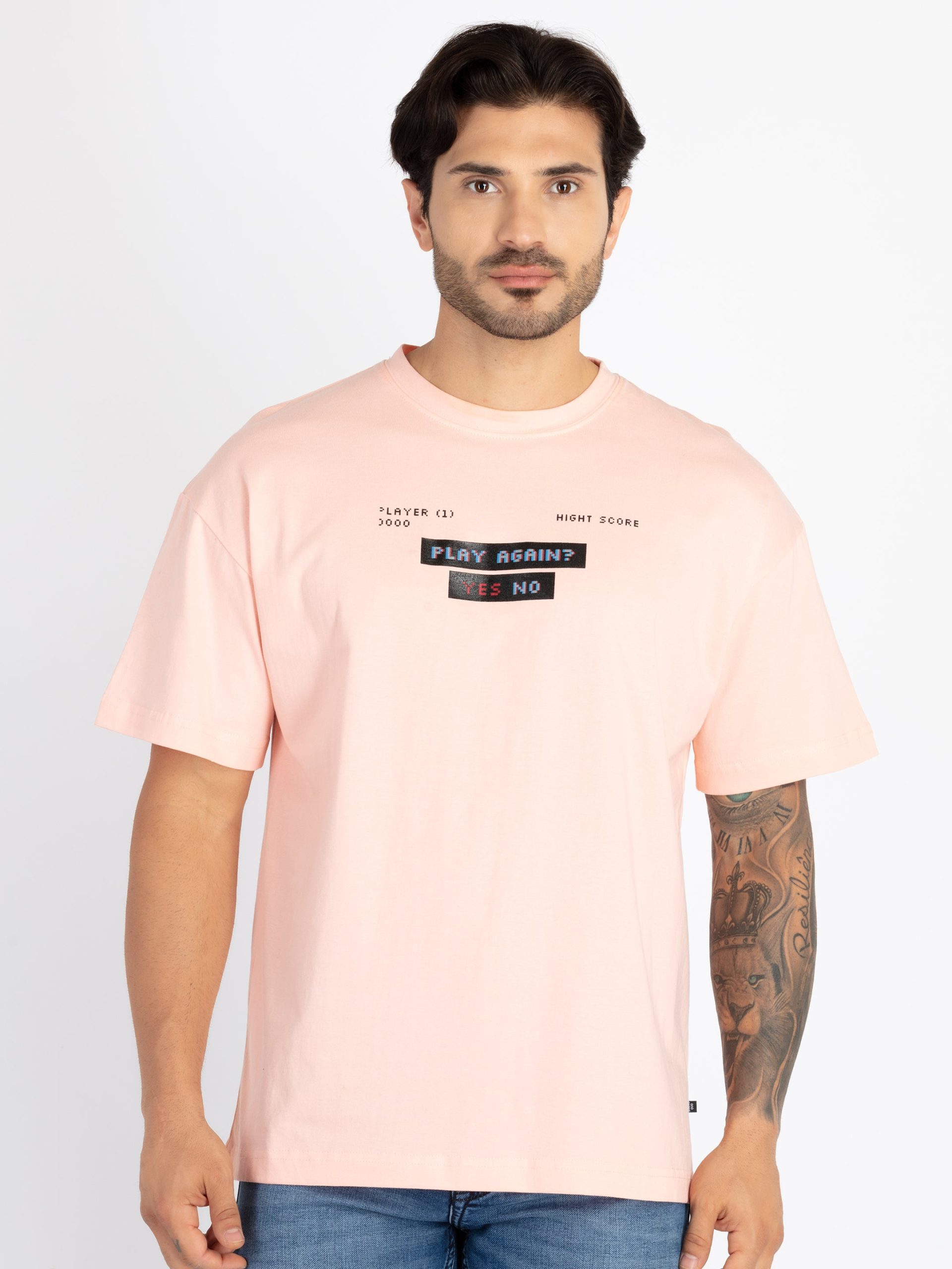 Status Quo Mens Front & Back Printed Oversized T-Shirt