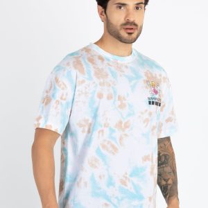Mens Front & Back Printed Oversized T-Shirt