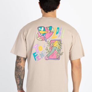 Mens Front & Back Printed Oversized T-Shirt