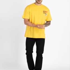 Mens Front & Back Printed Oversized T-Shirt