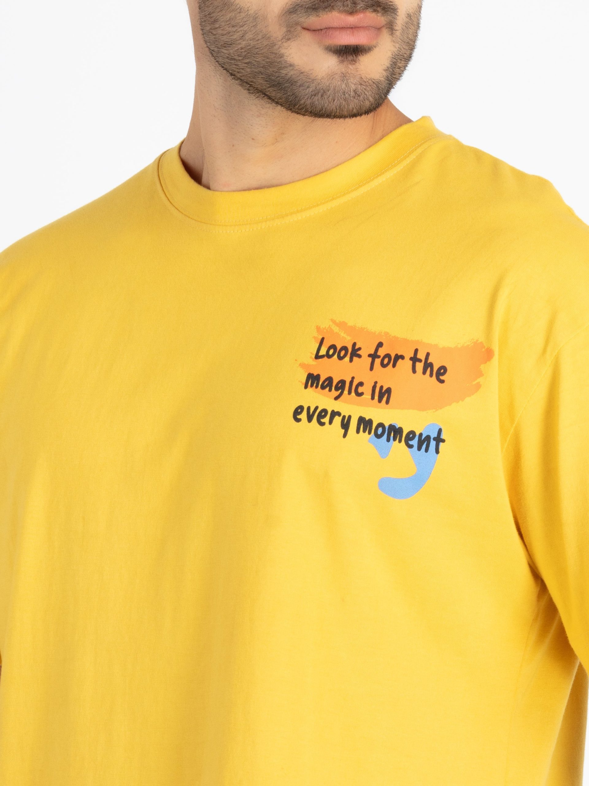 Mens Front & Back Printed Oversized T-Shirt