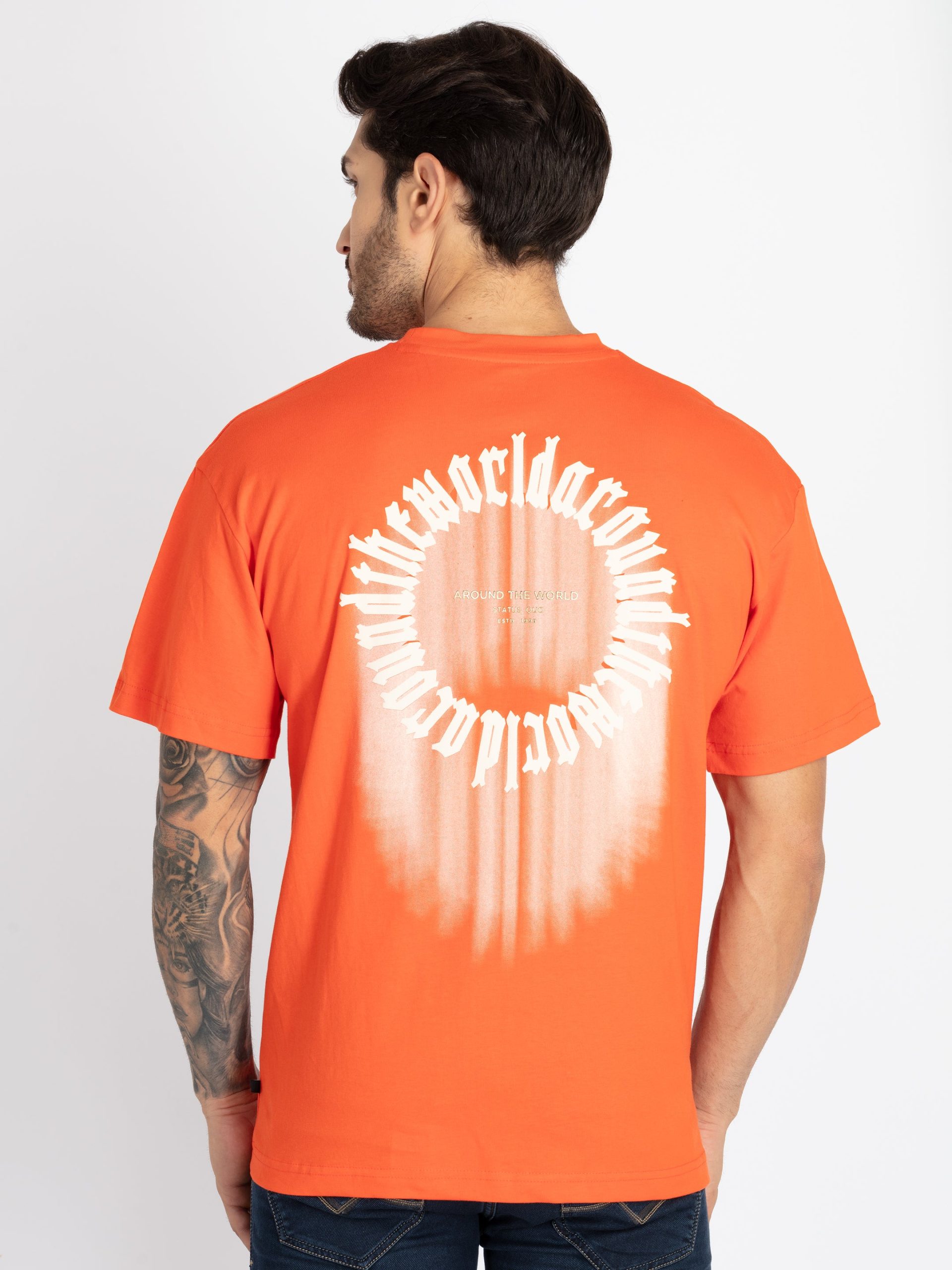 Status Quo Mens Printed Oversized T-Shirt