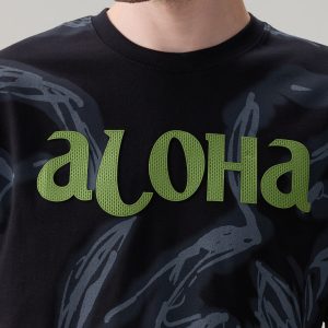 Status Quo Men'S Oversized Typography Print Round Neck T-Shirt