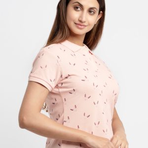 Status Quo Womens Printed Polo T-Shirt