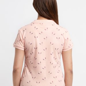 Status Quo Womens Printed Polo T-Shirt