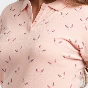 Status Quo Womens Printed Polo T-Shirt