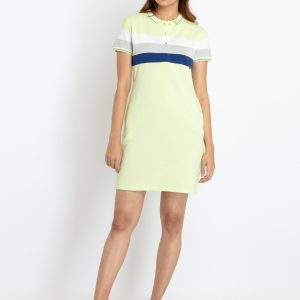 Status Quo Womens Bodycon Striped Polo Dress