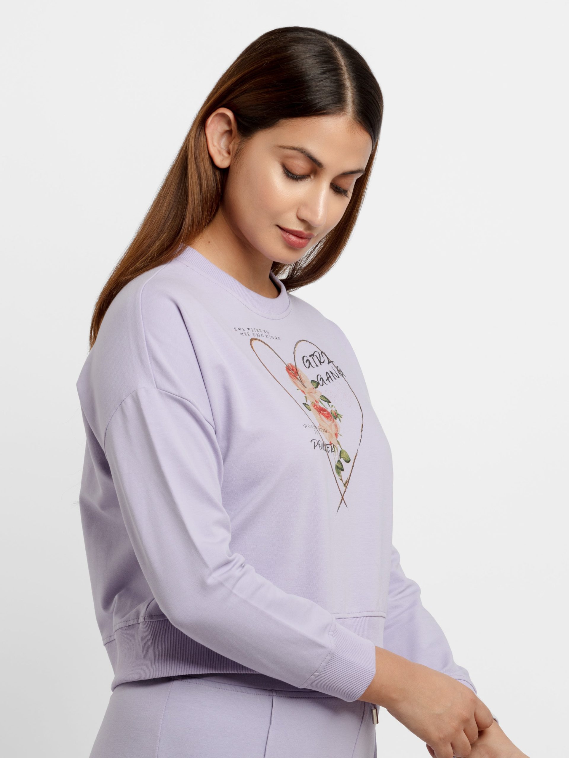 Womens Printed Lightweight Sweatshirt