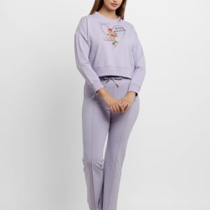 Womens Printed Lightweight Sweatshirt