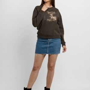 Womens Printed Lightweight Sweatshirt
