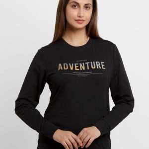 Womens Printed Lightweight Sweatshirt