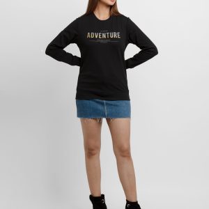 Womens Printed Lightweight Sweatshirt
