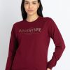 Womens Printed Lightweight Sweatshirt