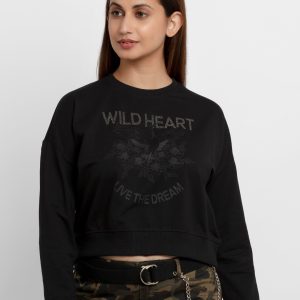 Womens Printed Lightweight Sweatshirt