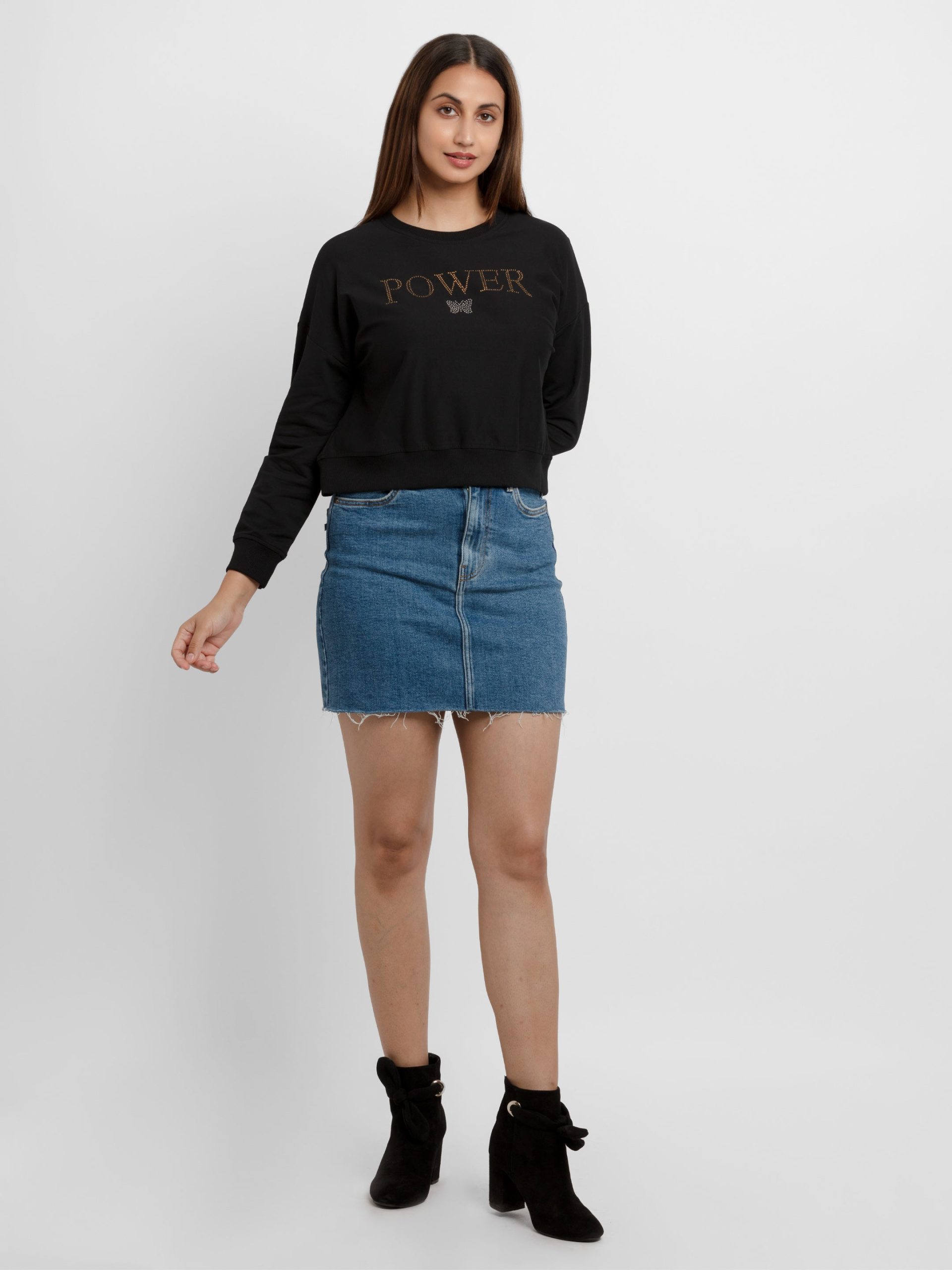 Womens Printed Lightweight Sweatshirt