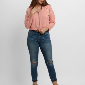 Womens Solid Lightweight Sweatshirt