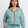 Womens Solid Lightweight Sweatshirt