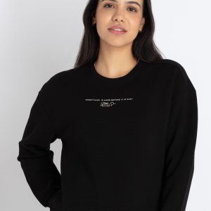Womens Solid Lightweight Sweatshirt