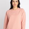 Womens Solid Lightweight Sweatshirt