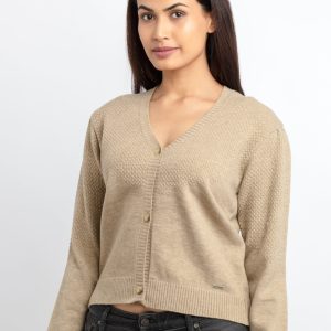 Status Quo Womens Solid V-Neck Sweater