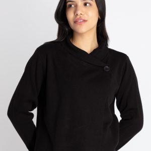 Womens Solid Round Neck Sweater