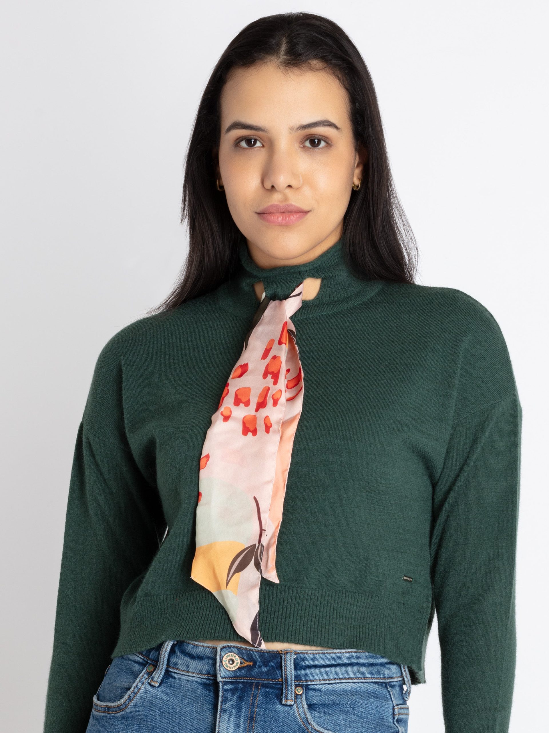 Womens Solid Turtle Neck Sweater